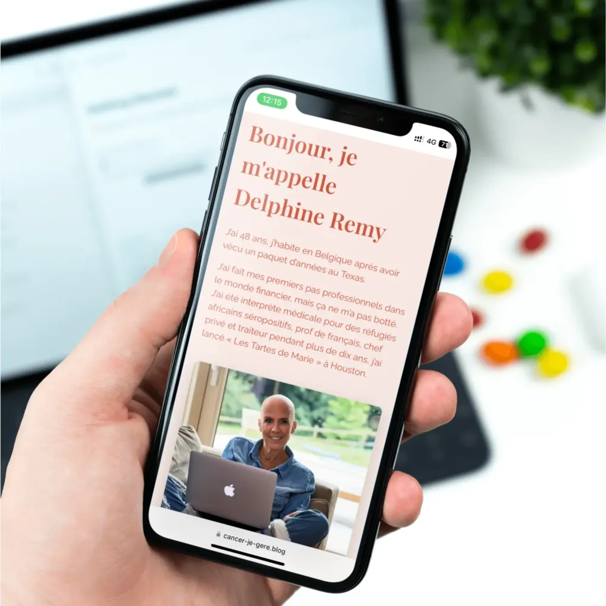 Deuxième image de présentation du projet réalisé pour Cancer ? Je gère !