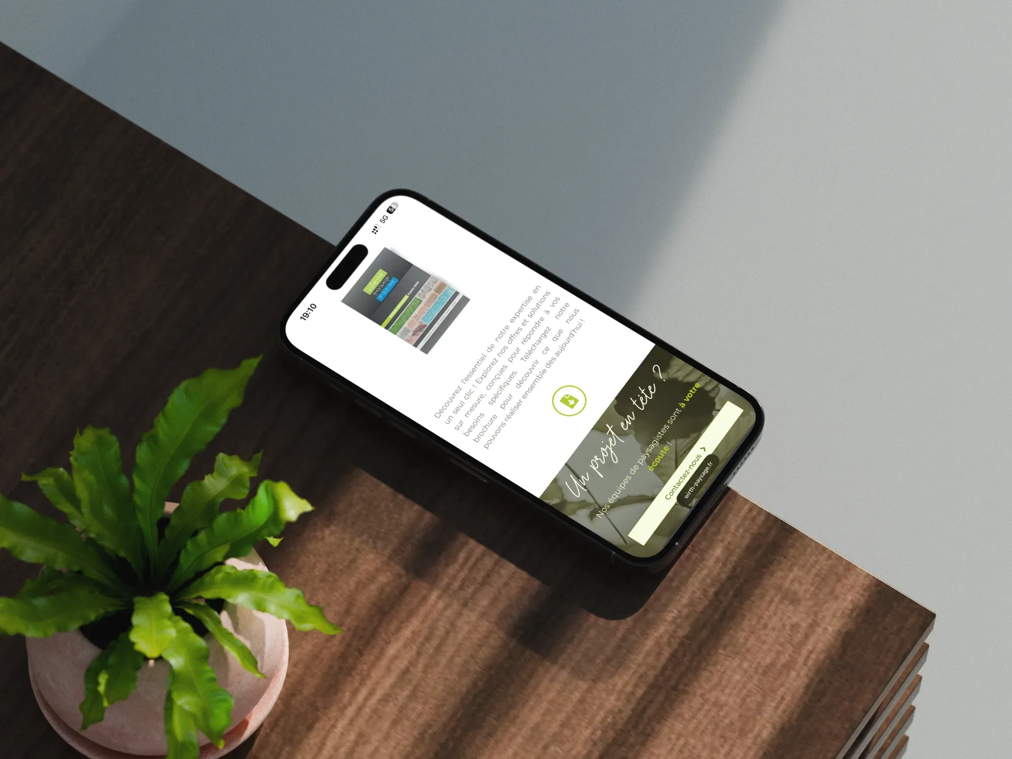 Deuxième image de présentation du projet réalisé pour Wirth Paysage Piscine