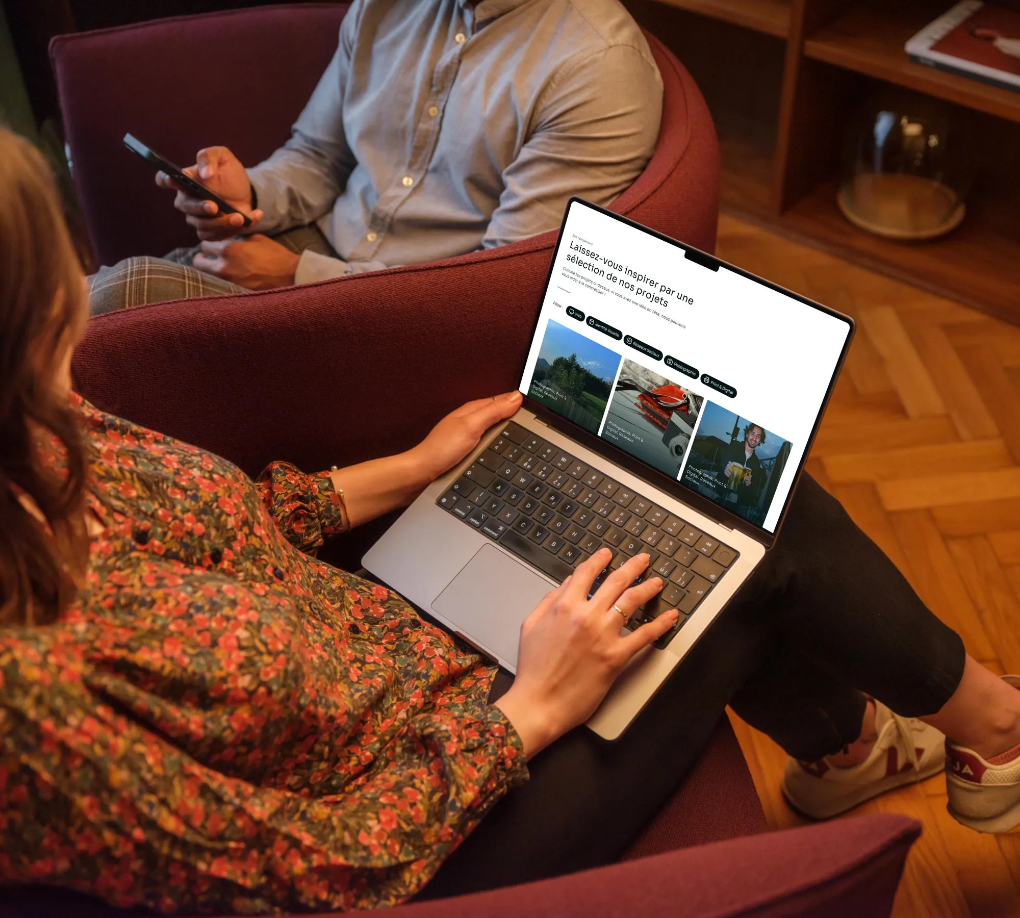 Première image de présentation du projet réalisé pour Atelier Meraki