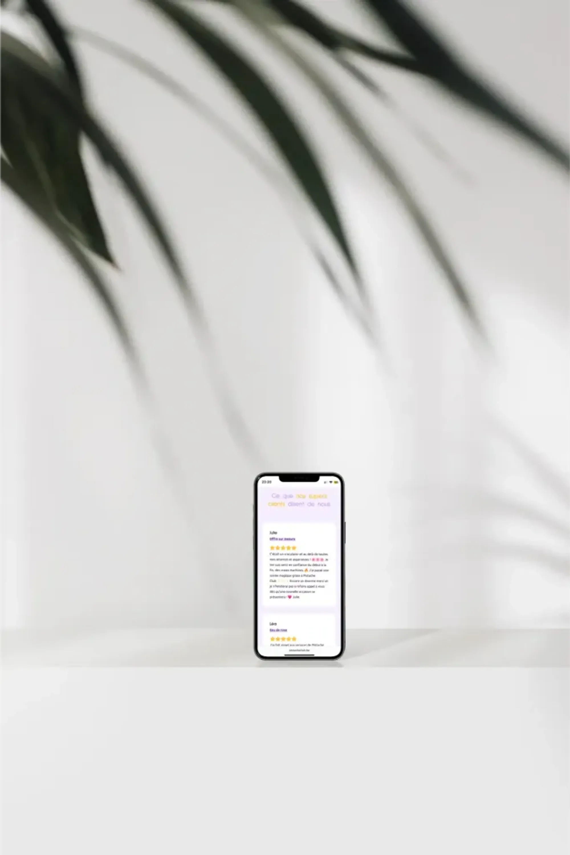Première image de présentation du projet réalisé pour Pistache Club